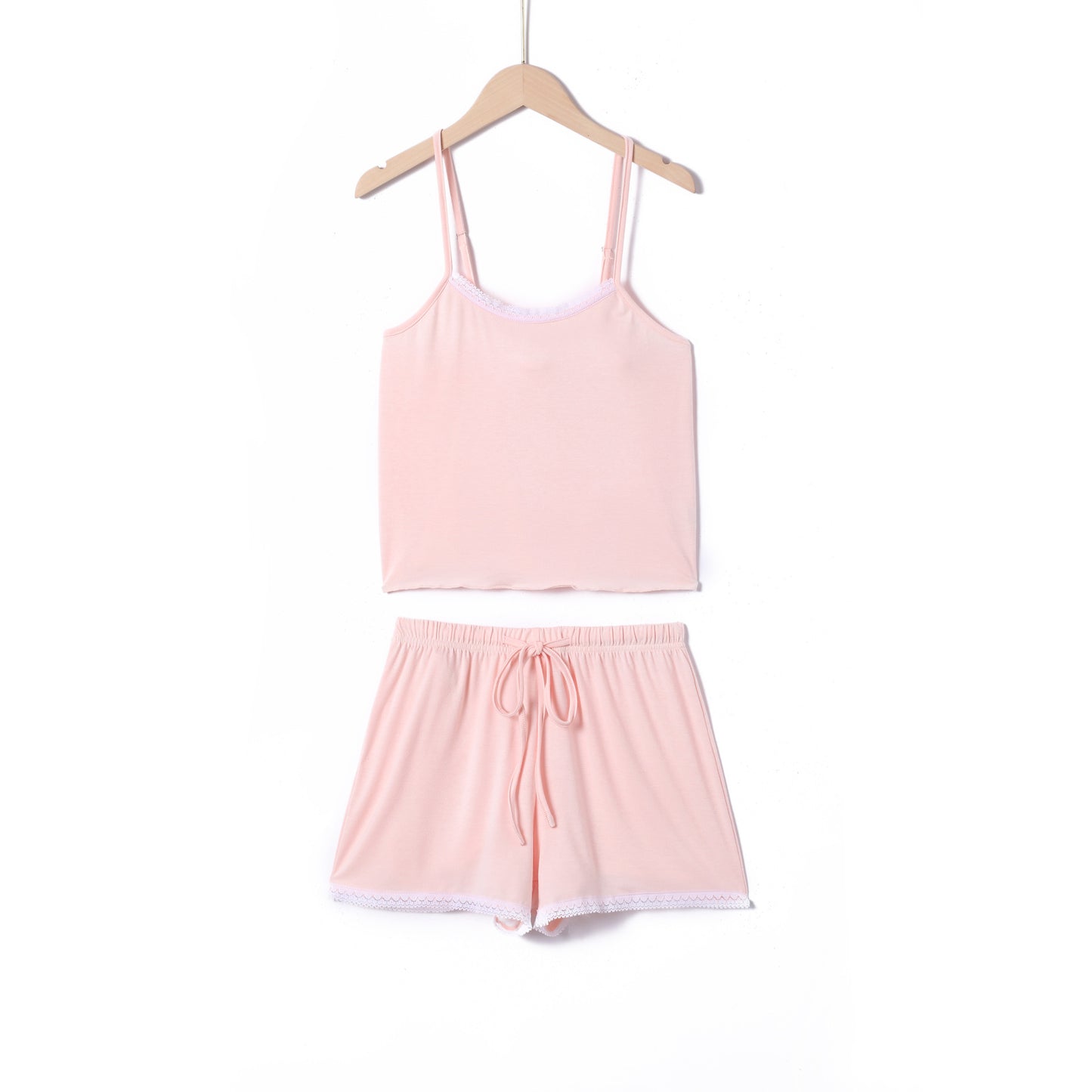 Loose Solid Color Homewear With Braces Women