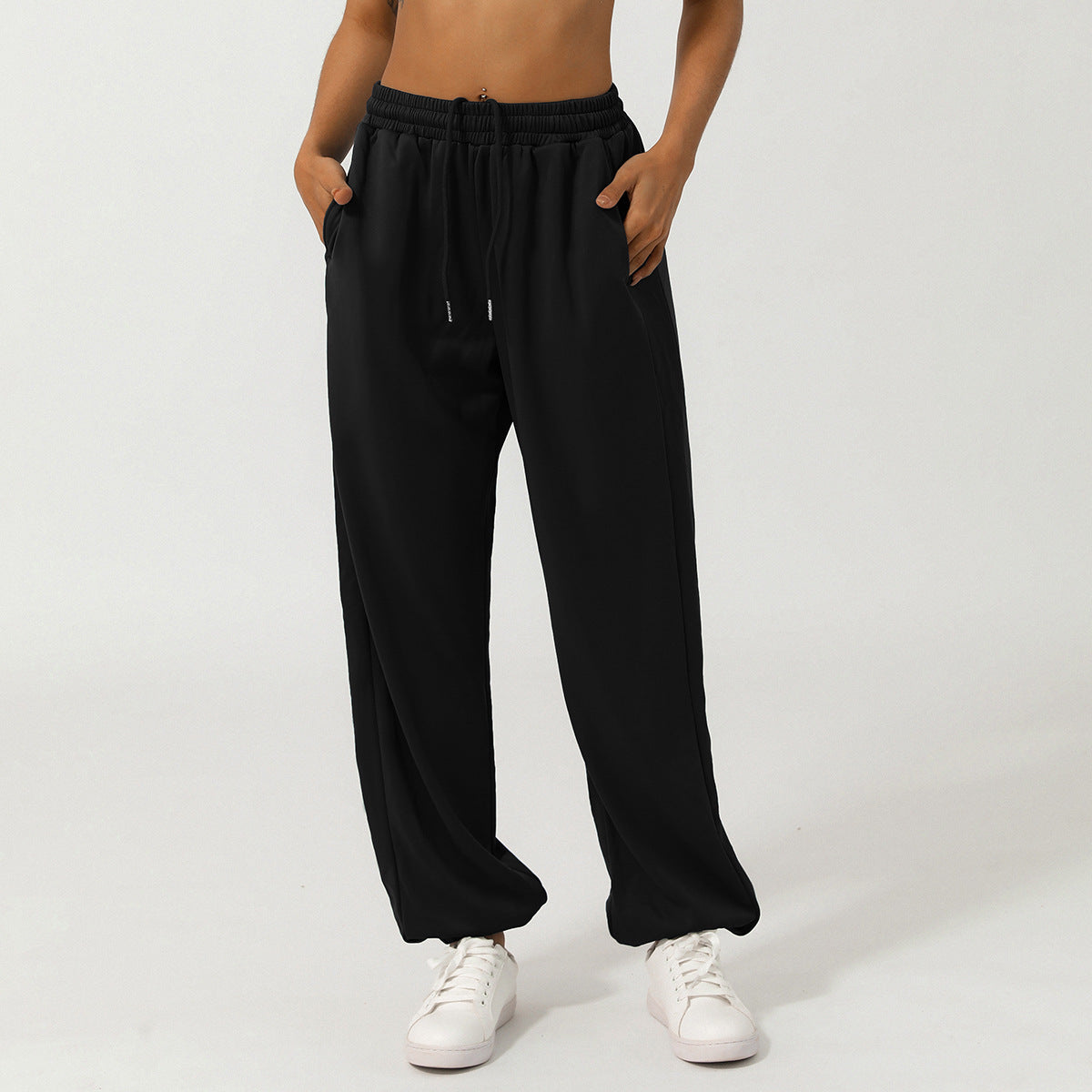 European And American Loose Tappered Track Sweatpants