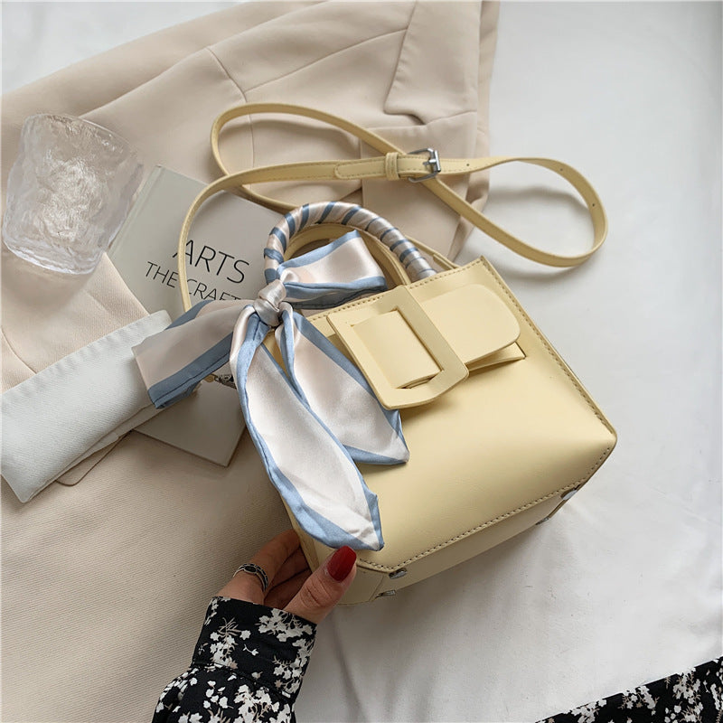 Sac bandoulière en PU Shang Baihuai pour femme - Couleur unie tendance