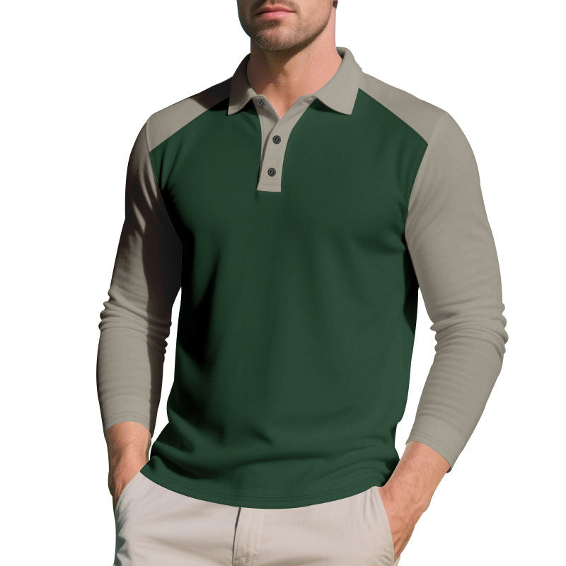 Golf Lapel Long-Sleeve Bottoming Shirt