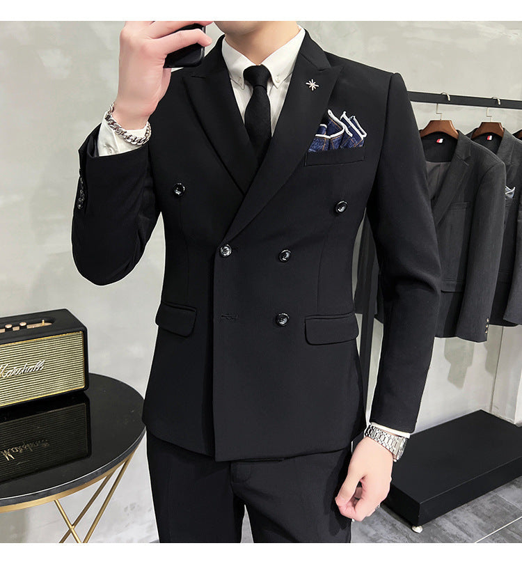 Men's Business Formal High-grade British Style Suit