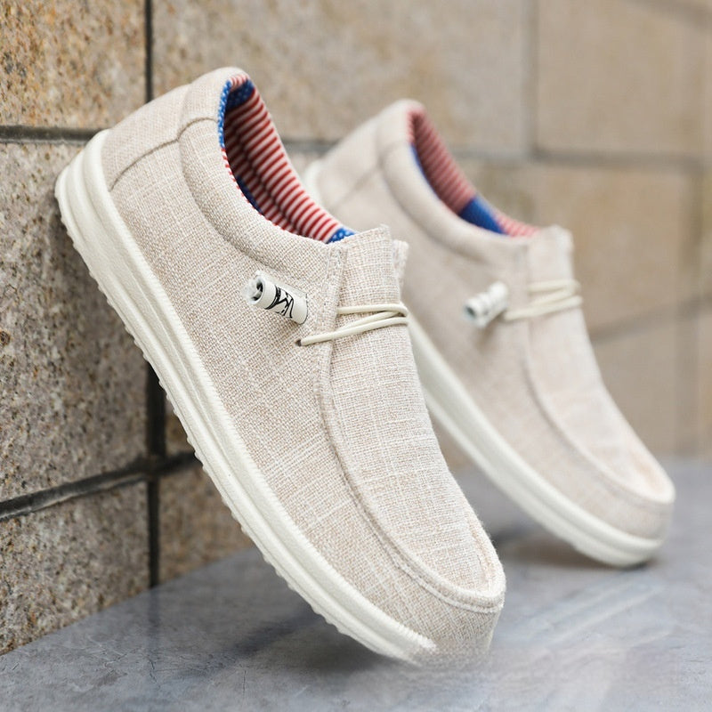 Breathable Mesh Low Top Men's Shoes with Platform Heel