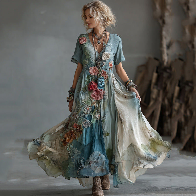 Creative Totem Women's Printed Wear Summer Dress