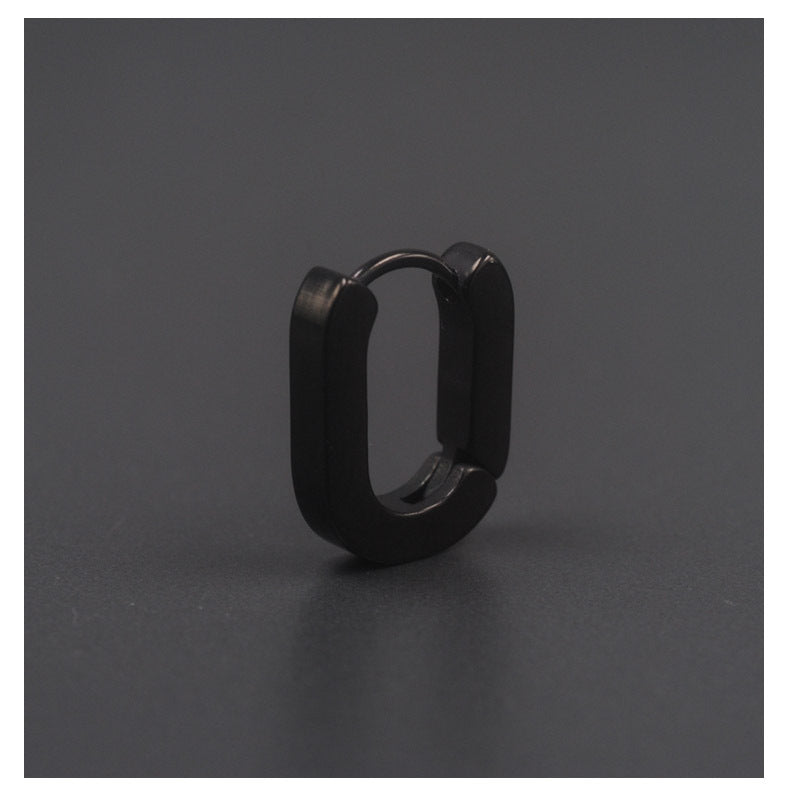 Hip Hop Street Ear Studs Men Hiphop Geometric Earrings