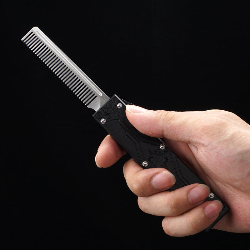 Peigne à ressort en alliage d'aluminium avec acier inoxydable pour des cheveux lisses et sans nœuds