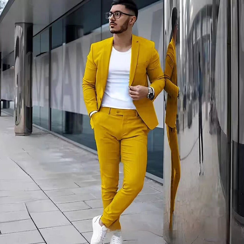 Costume décontracté personnalisé pour homme - Plusieurs couleurs et tailles