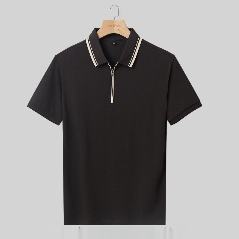 Short-sleeved T-shirt Lapel Casual Polo Shirt For Men