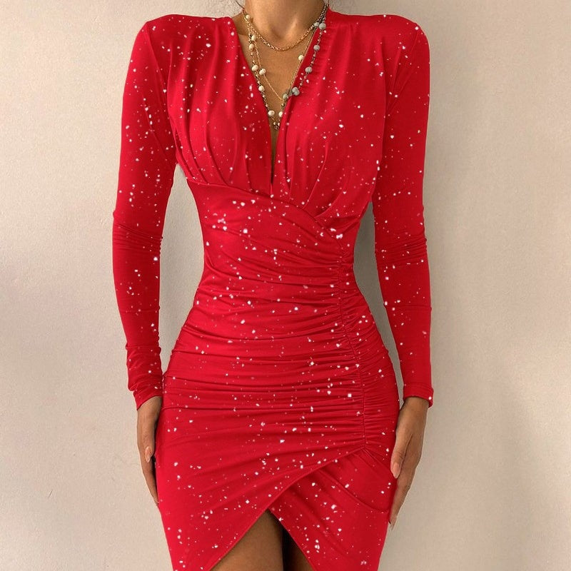 Robes moulantes imprimées pour femme