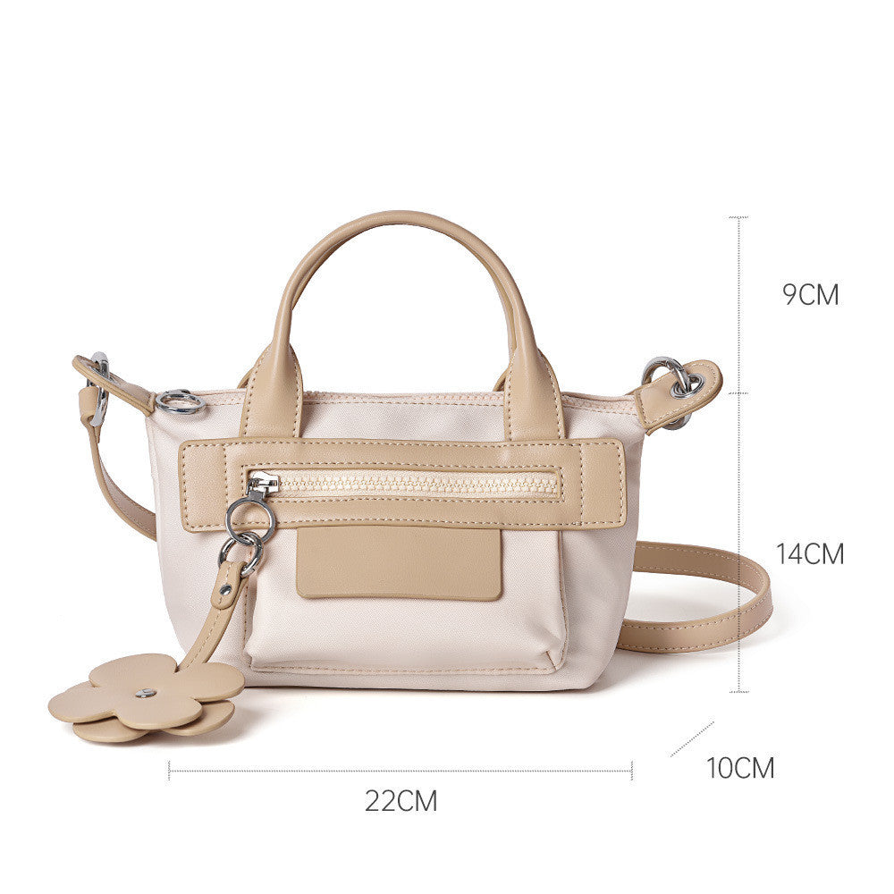 Women's Fashion Simple One Shoulder Cowhide Messenger Dumpling Bag