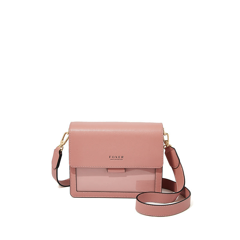 Sac bandoulière tendance en cuir de vachette pour femme