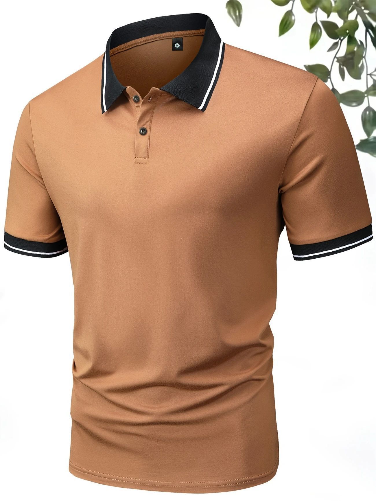 Slim Fit Polo Shirt Lapel Short Sleeve Golf Sports Top