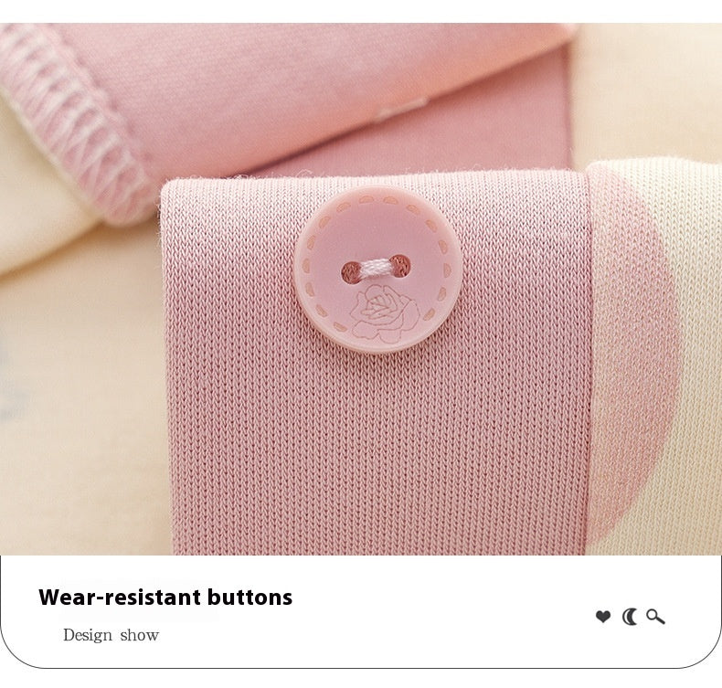 Ensemble pyjama à manches longues en coton pour femme