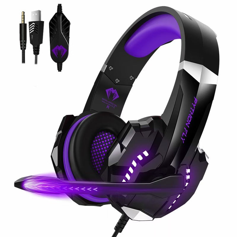 Casque de jeu USB filaire avec micro, câble tressé de 3 m, haut-parleurs de 50 mm