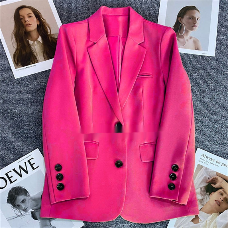 Casual Elegant Women's Business Suit Blazer Polyester