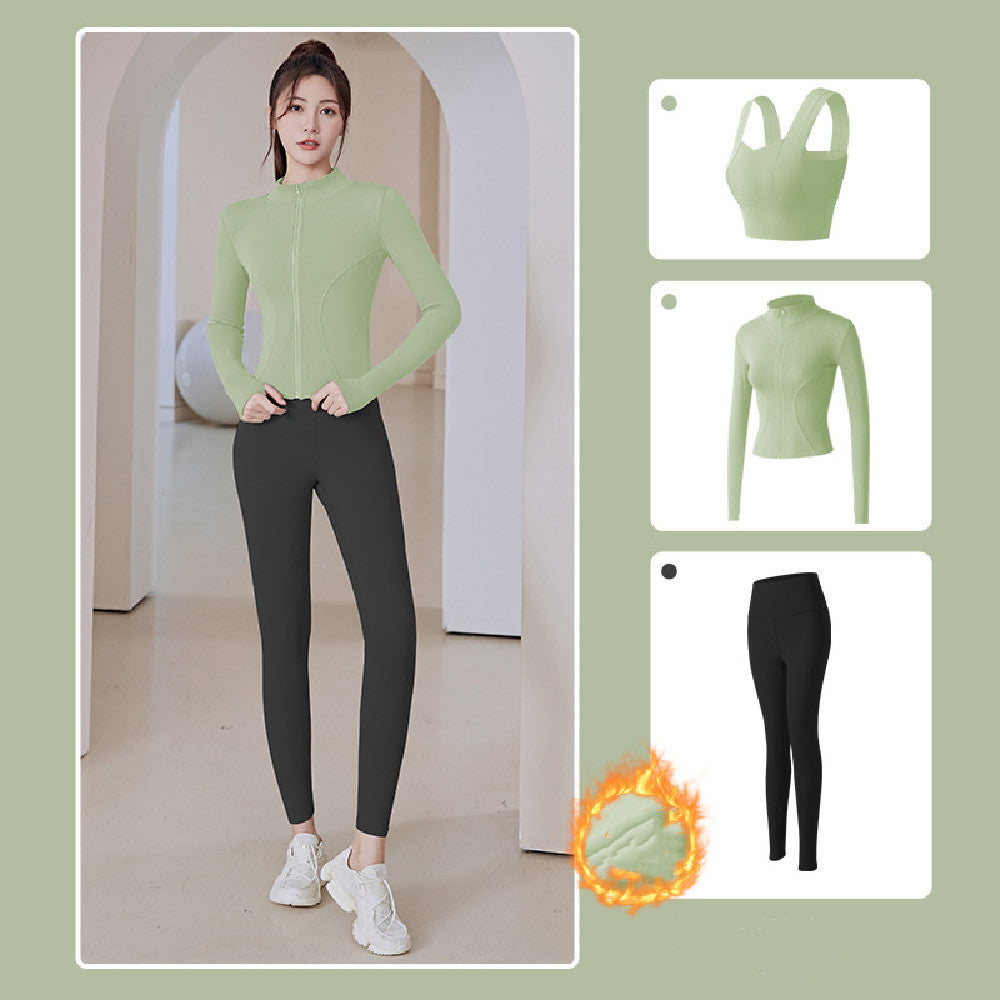 Combinaison de yoga en peluche tendance pour femme