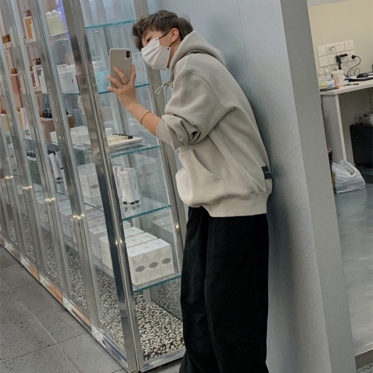 Sweat à capuche imprimé simple pour homme