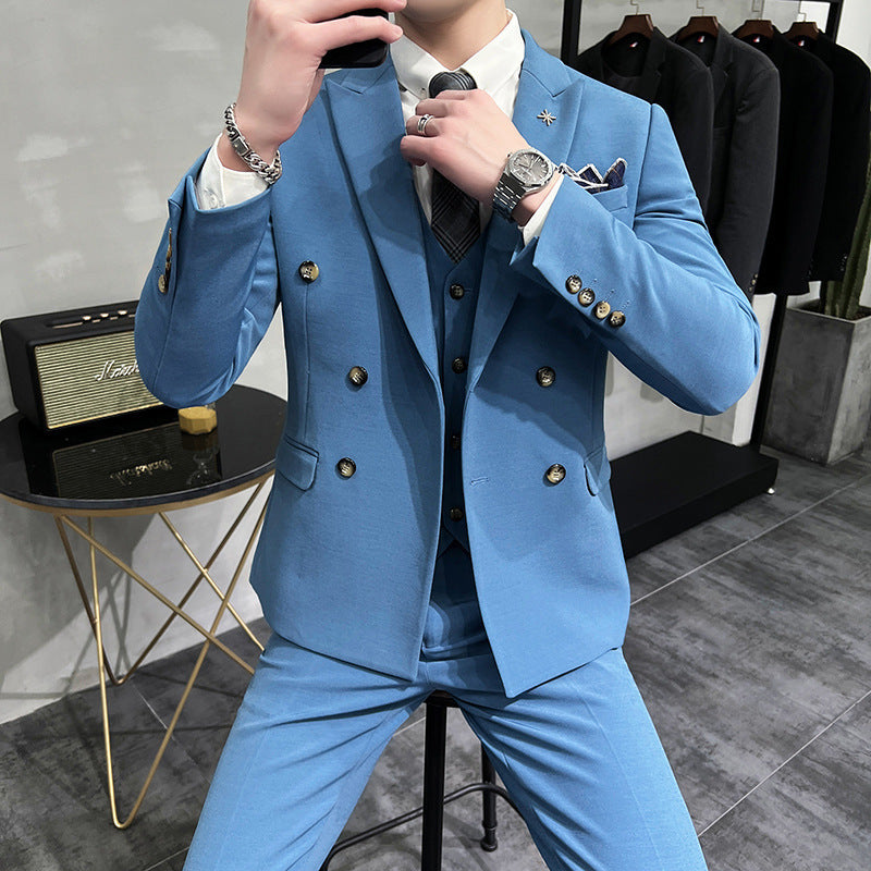 Men's Business Formal High-grade British Style Suit