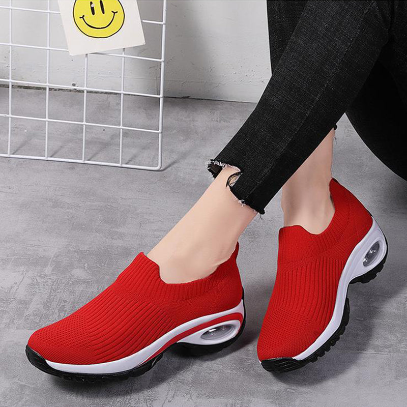 Women’s Breathable Mesh Running Sneakers with Air Cushion