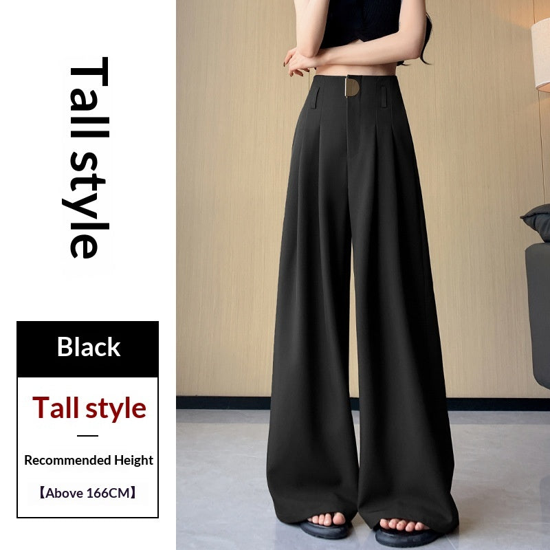 Women’s High-Waisted Wide-Leg Loose Draped Pants