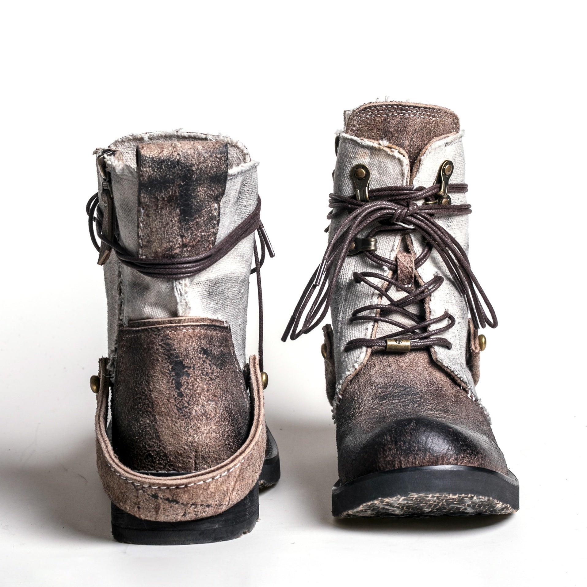 Outdoor Vintage Japanese Canvas Martin Boots