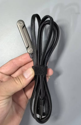 240W Fast Charging Cable with Foldable Phone Stand and 90° Elbow Holder