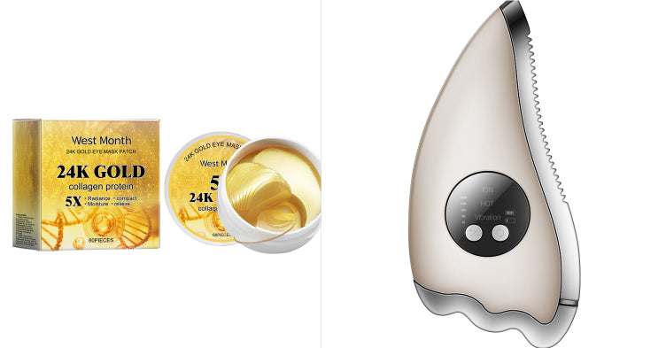 Electric Gua Sha Scraping Massager Beauty Set with USB Charging and 5-Speed Heat