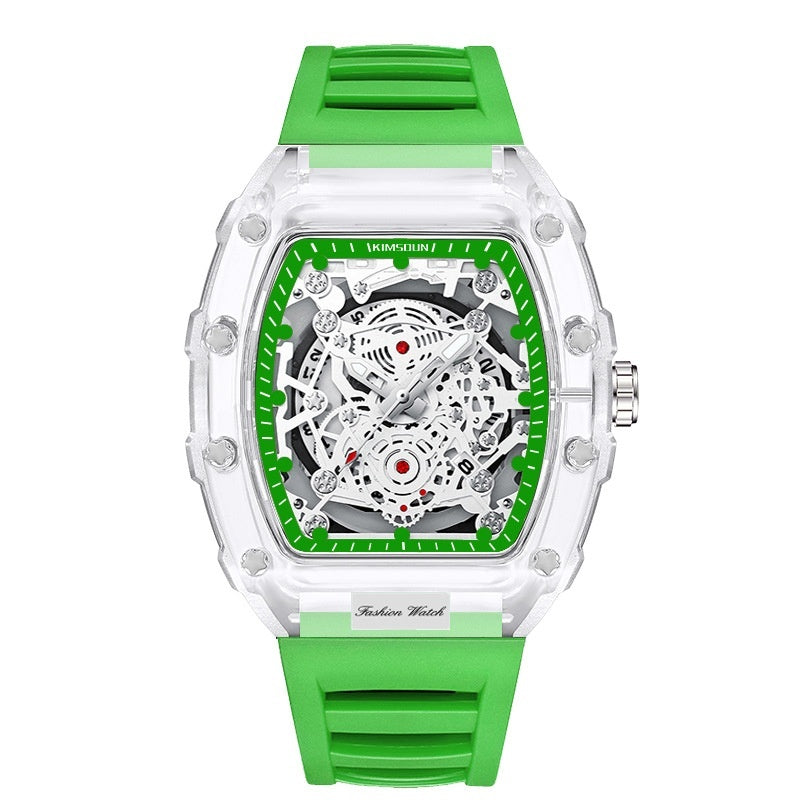 Fashionable Transparent Men’s Waterproof Quartz Watches