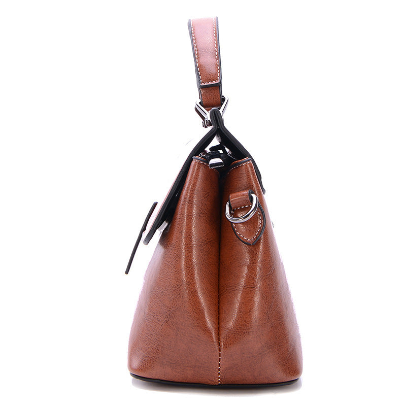 Sac à main de banlieue en cuir PU grande capacité 27x20x13CM