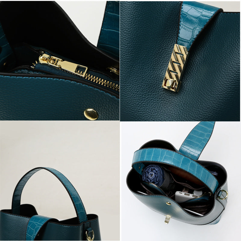 Sac seau cabine en PU pour femme