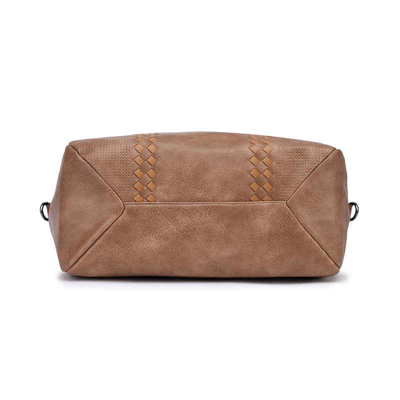 Ladies Trendy Large PU One Shoulder Crossbody Tote Bag
