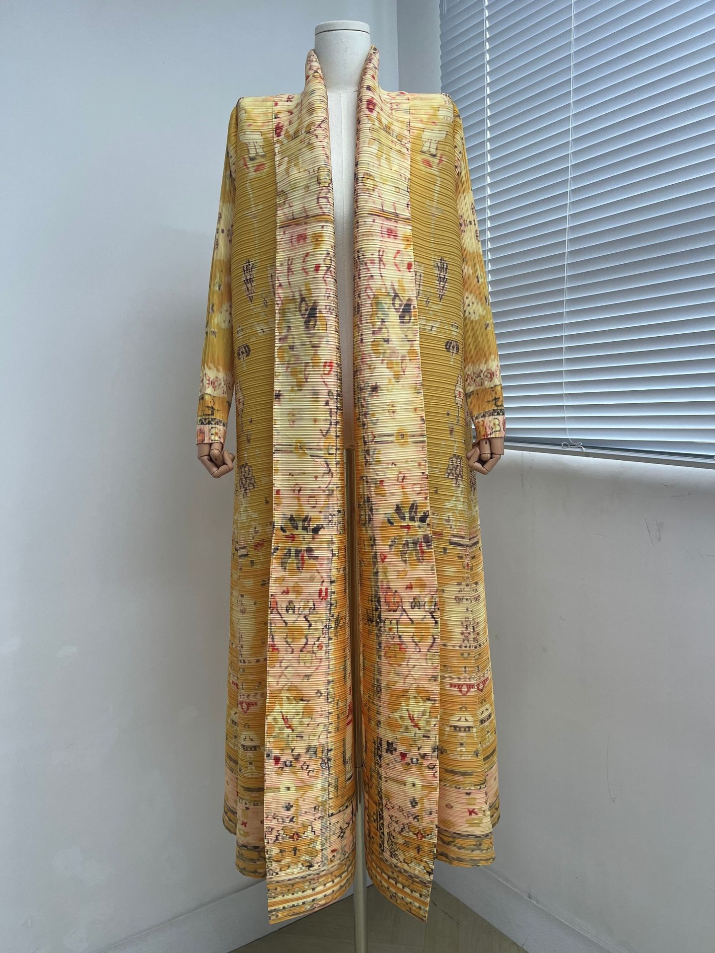 Trench polyvalent, abaya arabe élégante, imprimé