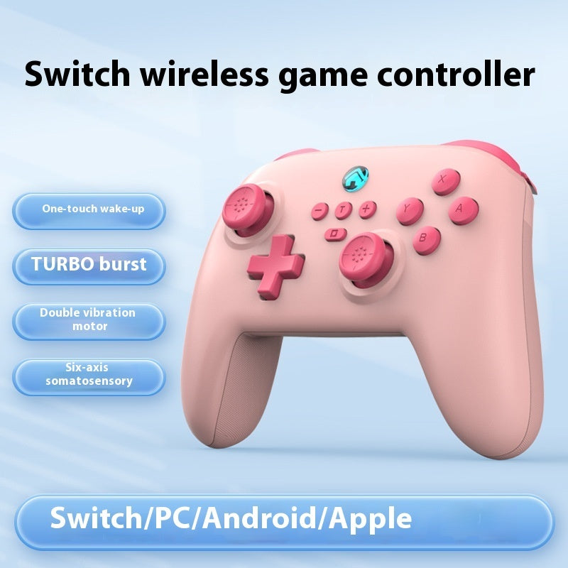 Wireless Bluetooth Game Controller with Six-Axis Sensor for Switch, PC, Android, iPhone