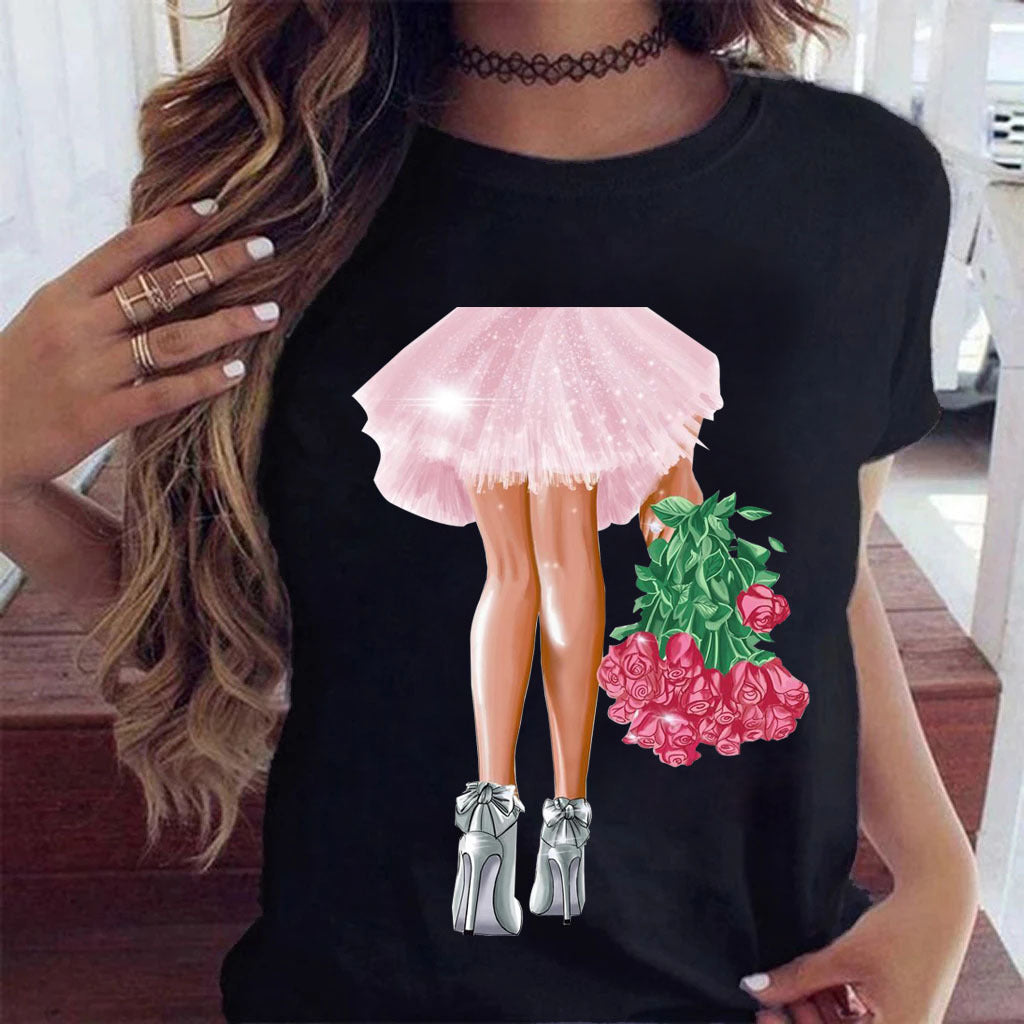 Sunflower Black Loose Fit Short Sleeve T-Shirt