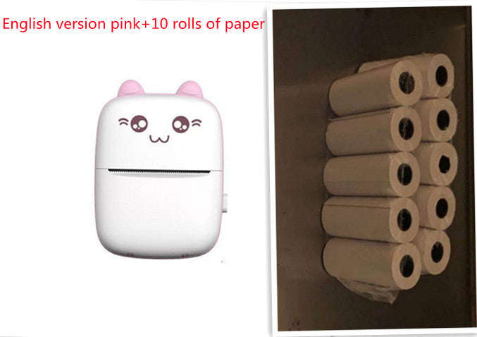 Mini Portable Pocket Printer USB Thermal Paper Student Wrong Question Machine