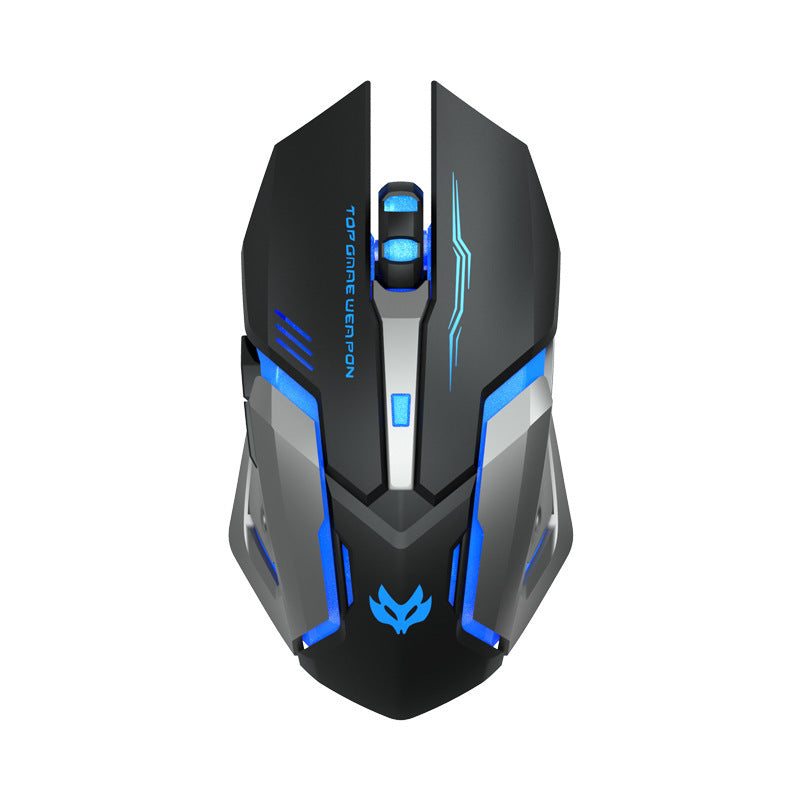 Souris de jeu sans fil, silencieuse et ergonomique 1600 DPI
