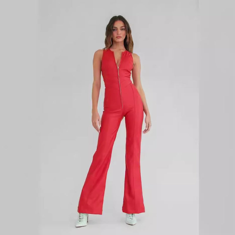 Combinaison en jean sans dos à fines bretelles en cœur, style rétro, avec fermeture éclair et taille haute pour femmes
