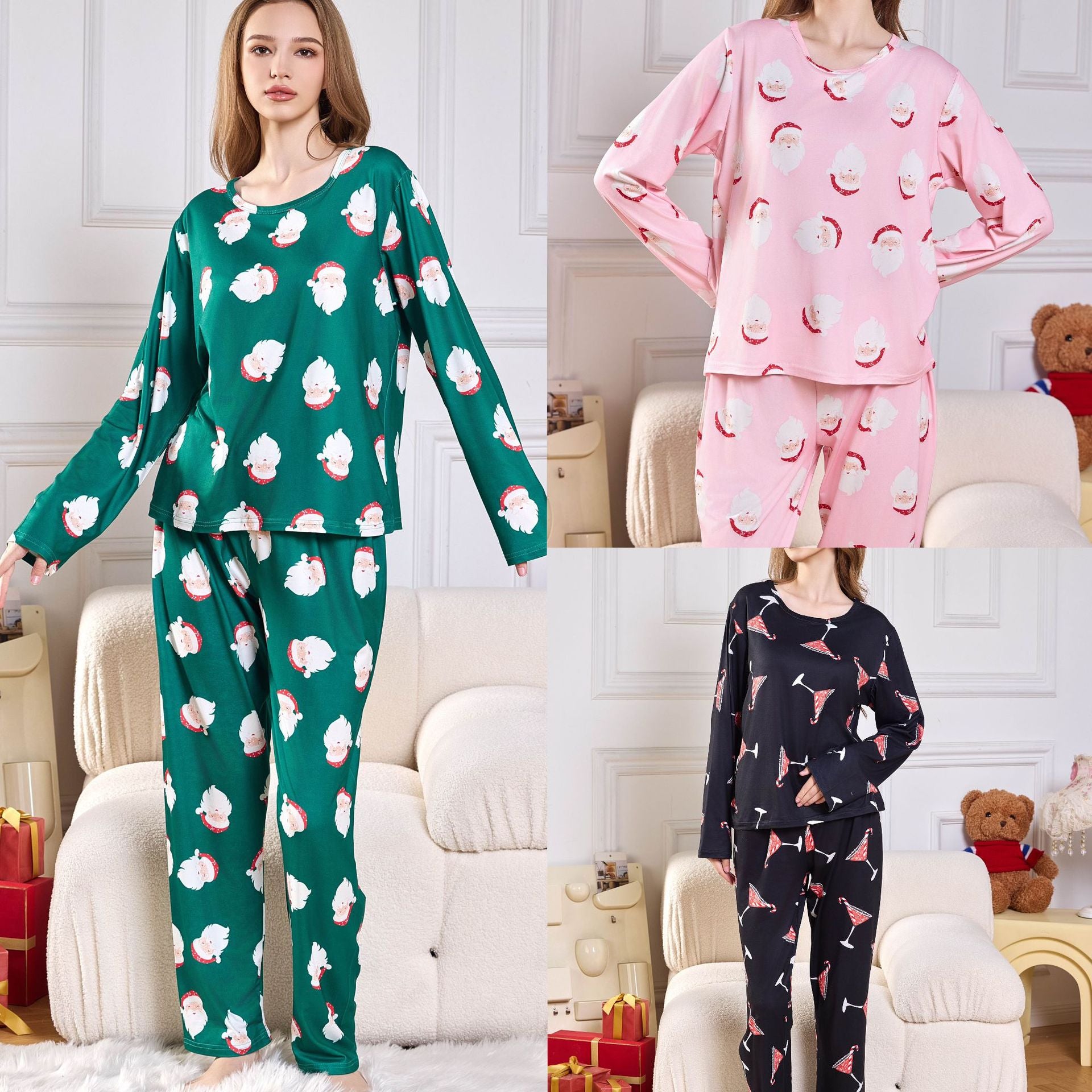 Cartoon Two-Piece Milk Silk Homewear Set