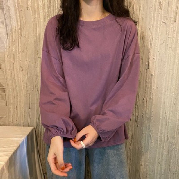 Slimming Lantern Sleeve Sweater Pullover