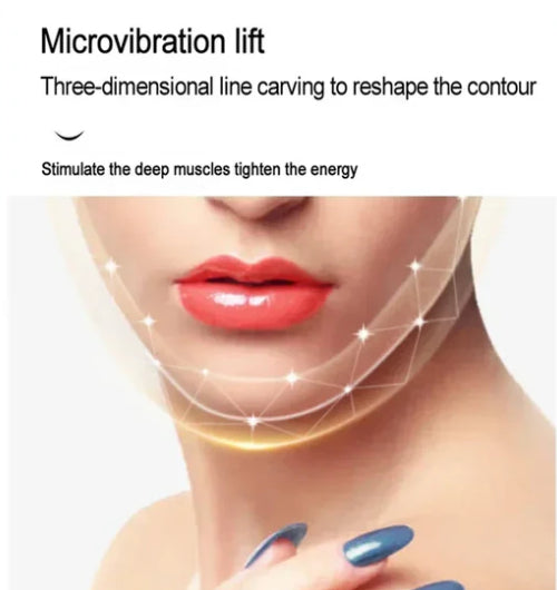 Facial Vibration Massage Neck Wrinkle Remover with Infrared Light