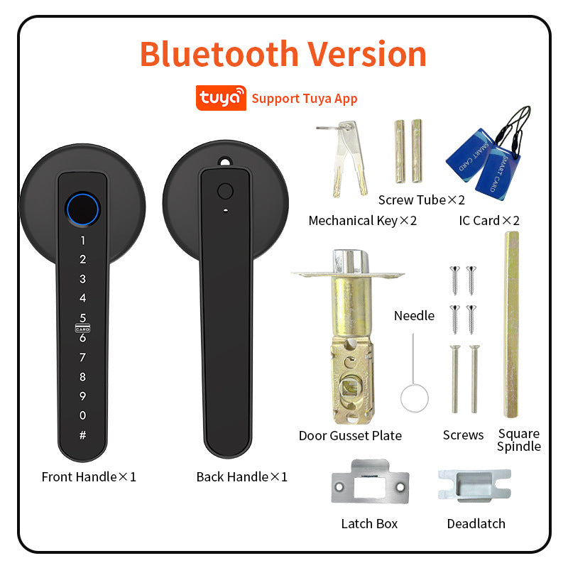 Graffiti Smart Door Lock with Fingerprint, Bluetooth & Keyless Entry