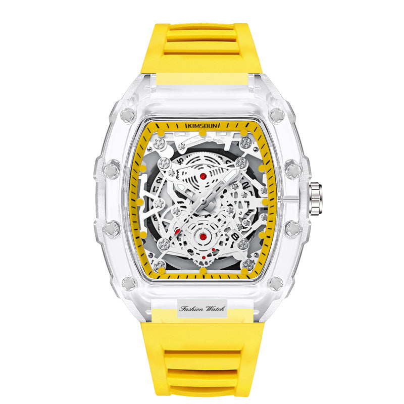 Fashionable Transparent Men’s Waterproof Quartz Watches