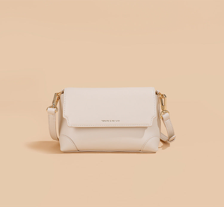 High-Grade Genuine Leather Small Square Crossbody Bag for Women – Spring Style