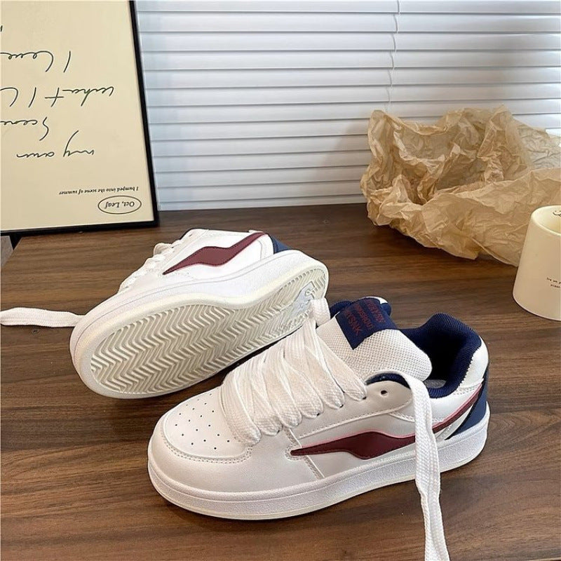 Dopamine Color Matching Classic Preppy Four Seasons Women's Low Top Board Shoes