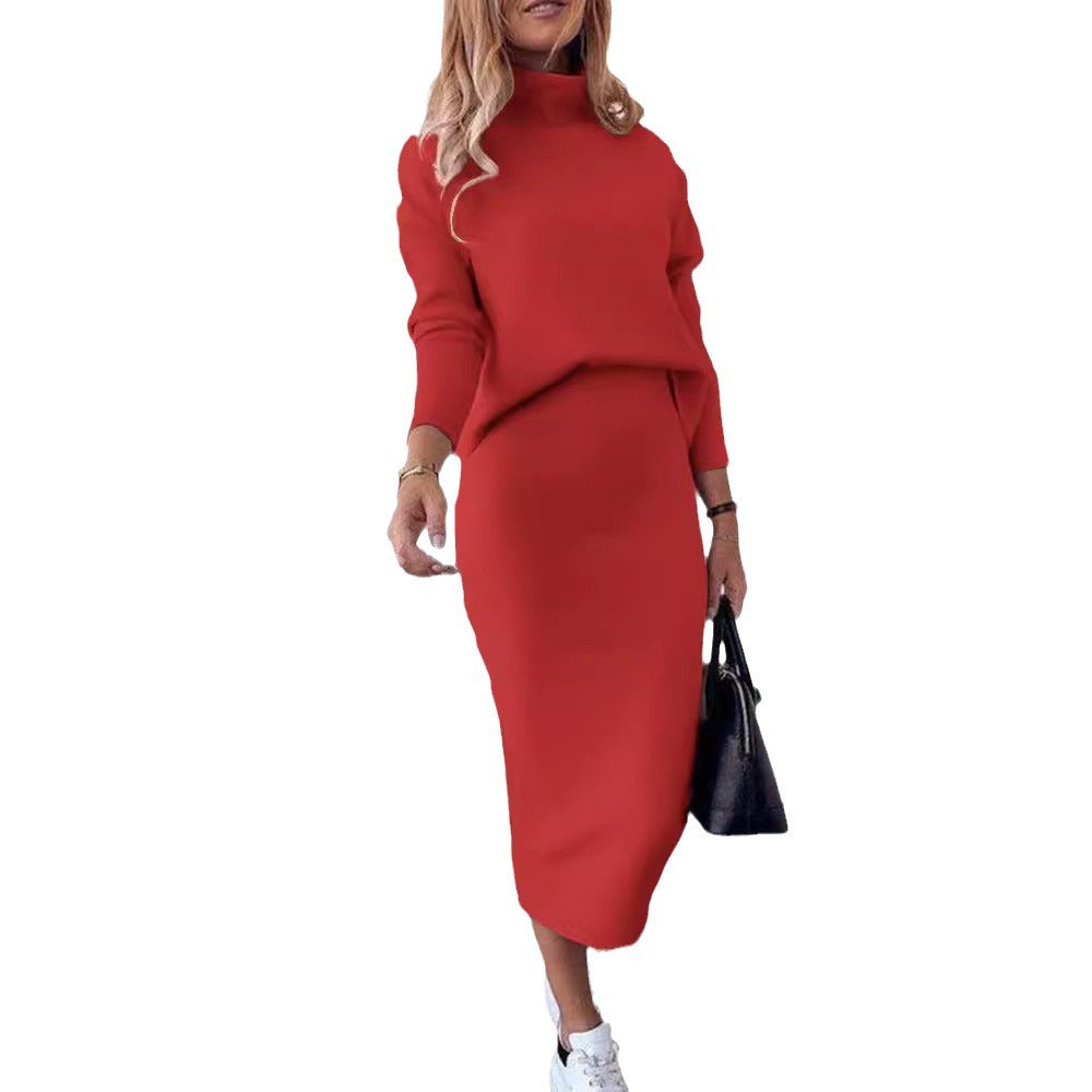 Ensemble deux pièces décontracté pour femme, col en V, patchwork, couleur unie