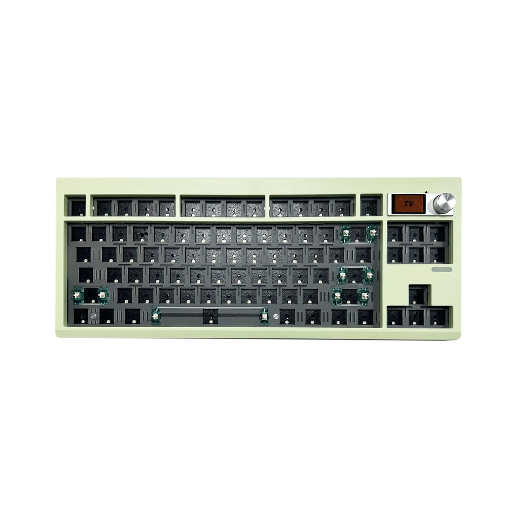 Kit clavier mécanique DIY avec Hot Swap, rétroéclairage RVB et molette - 43x15x5cm