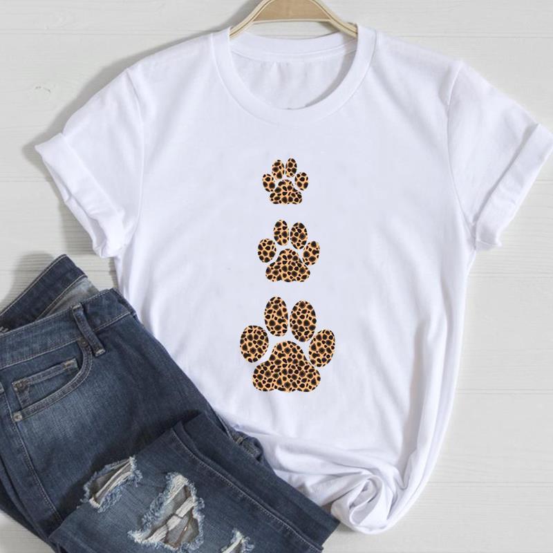 Cute Cat Printed European & American Short Sleeve T-Shirt