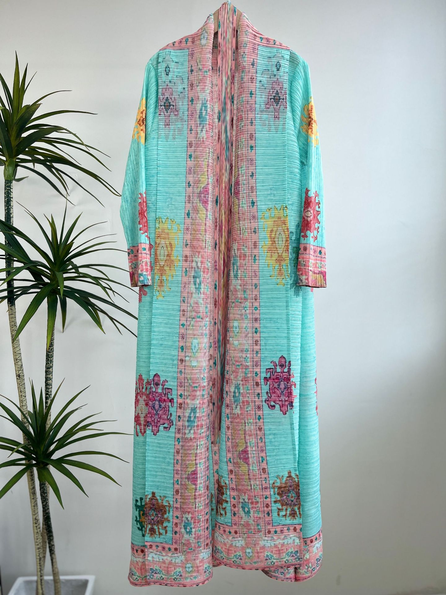 Printed Breathable Loose Arabian Women Dress Cloak Coat