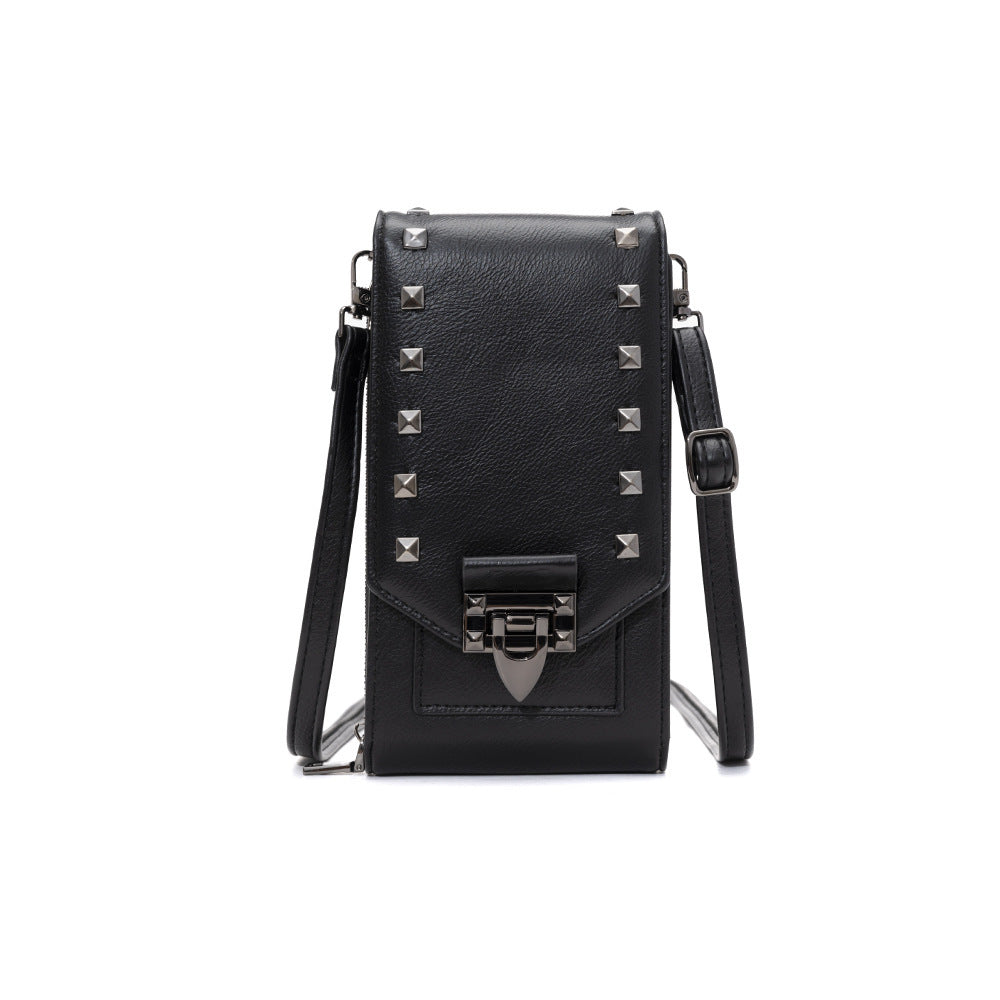 Rivet Design Shoulder Bags Mobile Phone Crossbody Bags