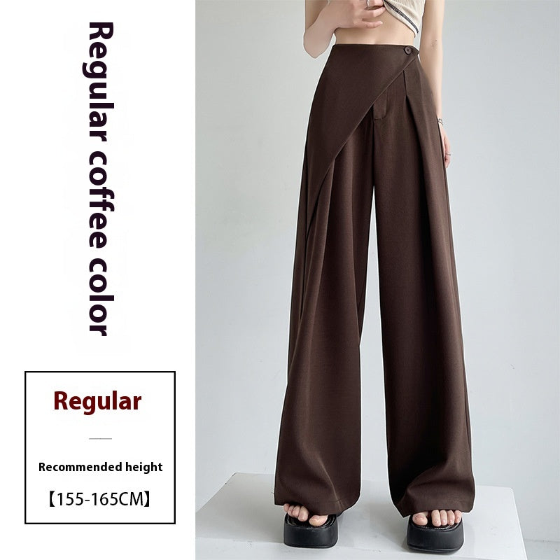 High-Grade Two-Piece Women's Suit with Wide-Leg Pants