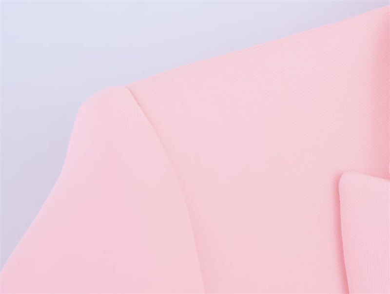 Veste de costume à poignets boutonnés, pantalon élégant à jambes droites